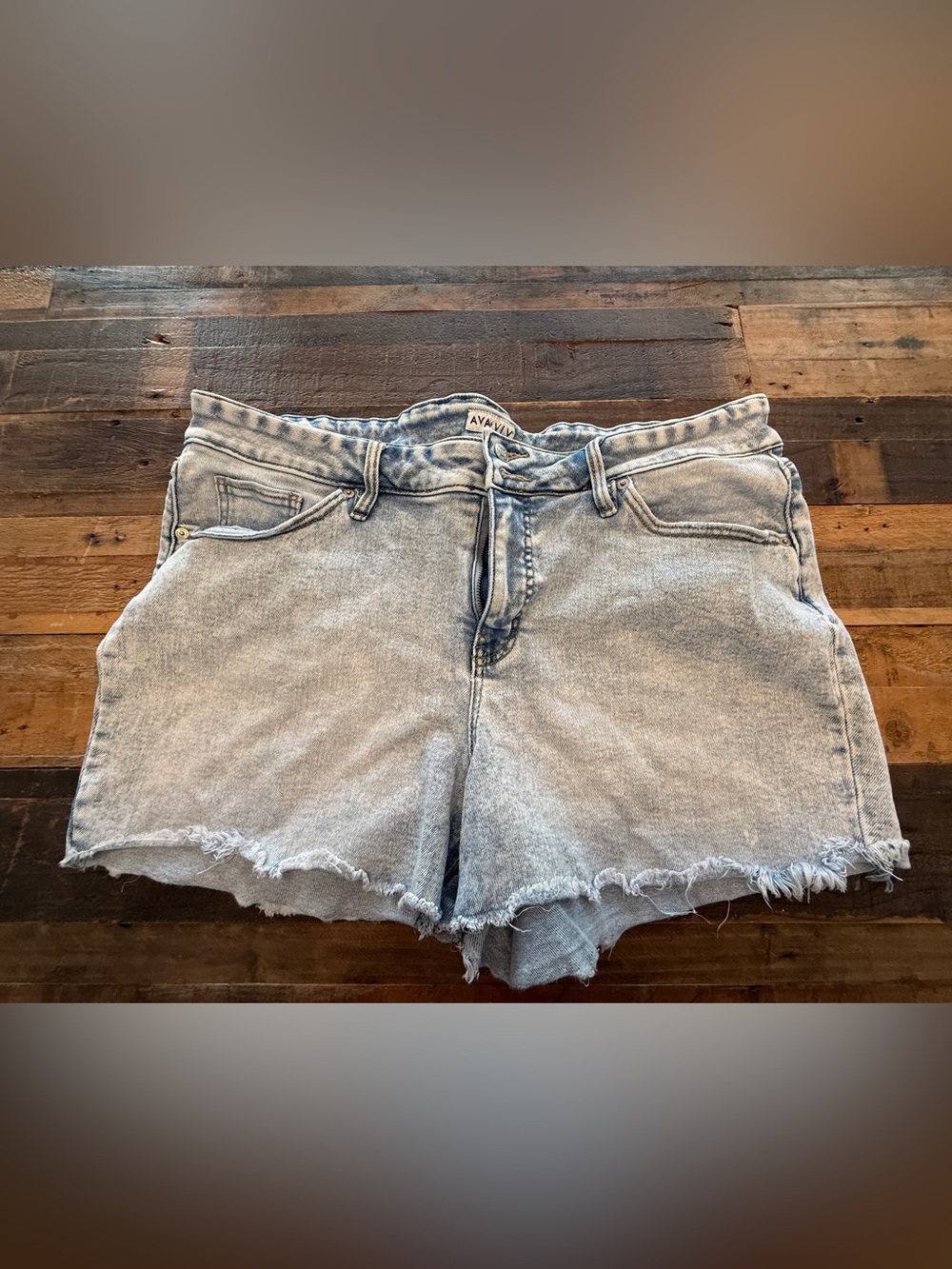 Ava & Viv Light Blue Distressed Denim Cutoff Shorts